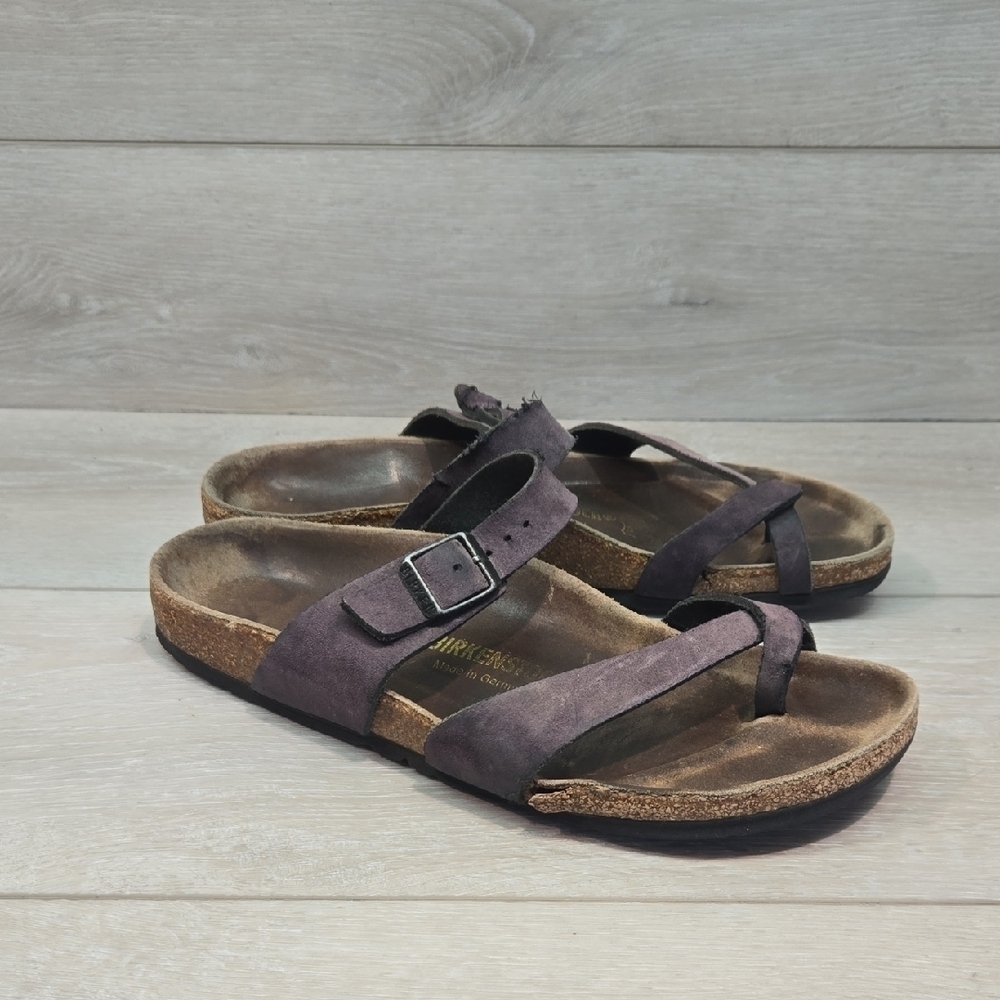 Birkenstock Women Mayari Loop Toe Sandals Flats Slide Shoes Sz 41/10 Narrow